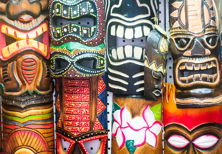 Tiki Masks for the Tourist Trade