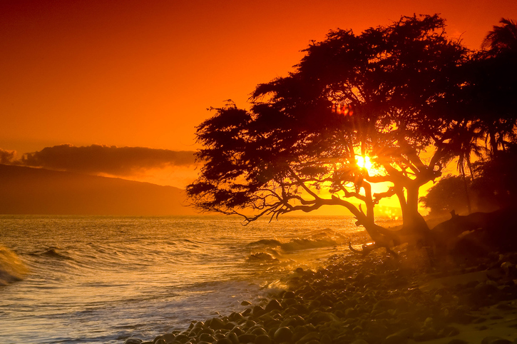Maui's beautiful sunset