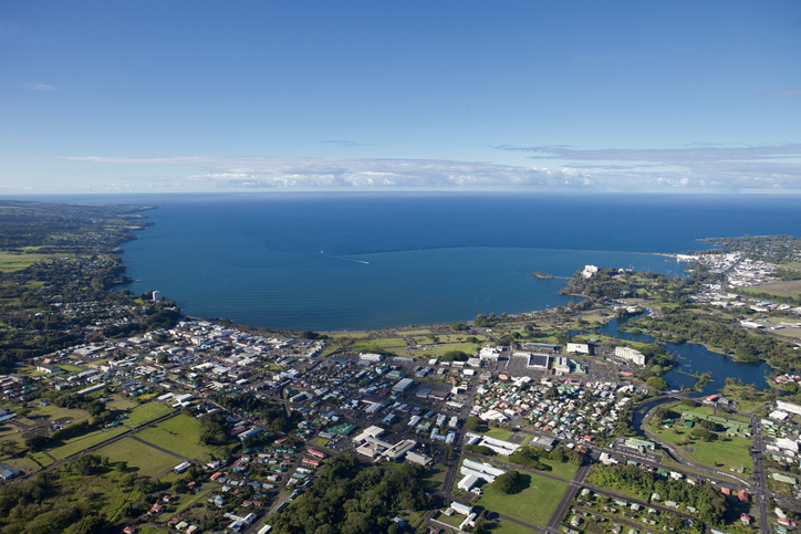 Aerial view of Hilo