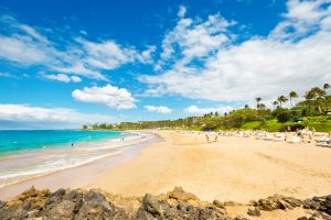 Wailea Beach on the Southwest Shore of Maui Hawaii